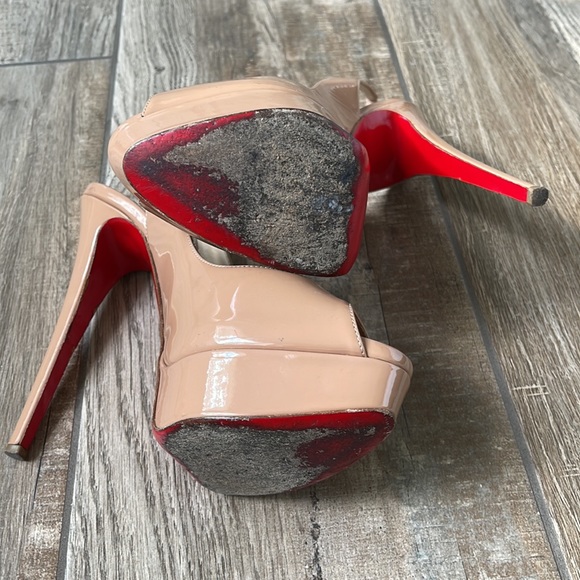 ‼️SOLD‼️CHRISTIAN LOUBOUTIN Lady Peep Sling Heels - Picture 11 of 16